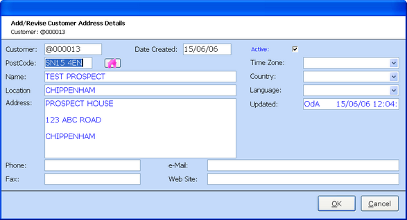 add delivery site